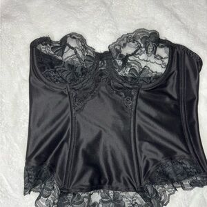 Victoria's Secret Black Lace Corset